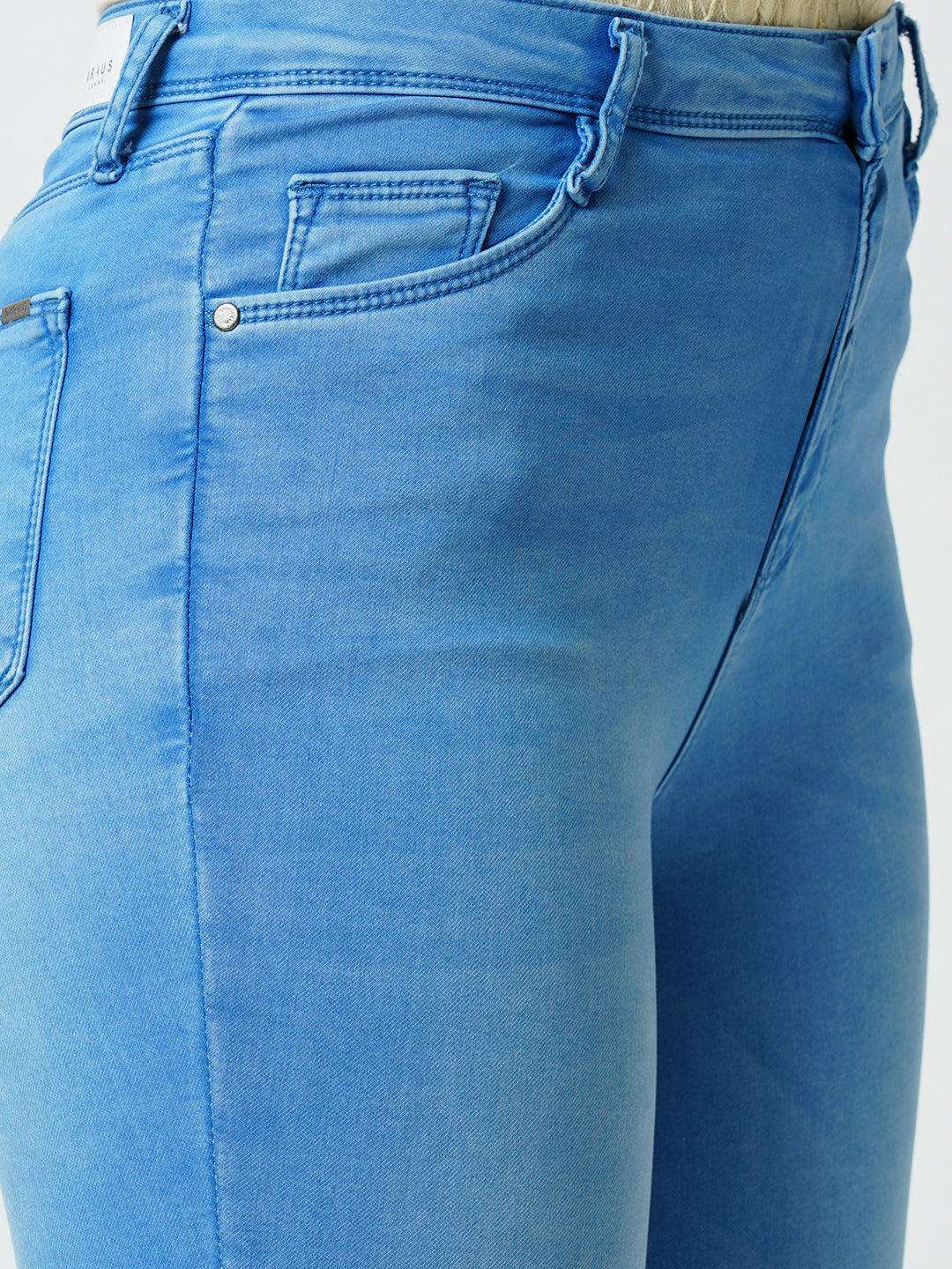 High-Rise Mini Flare Jeans