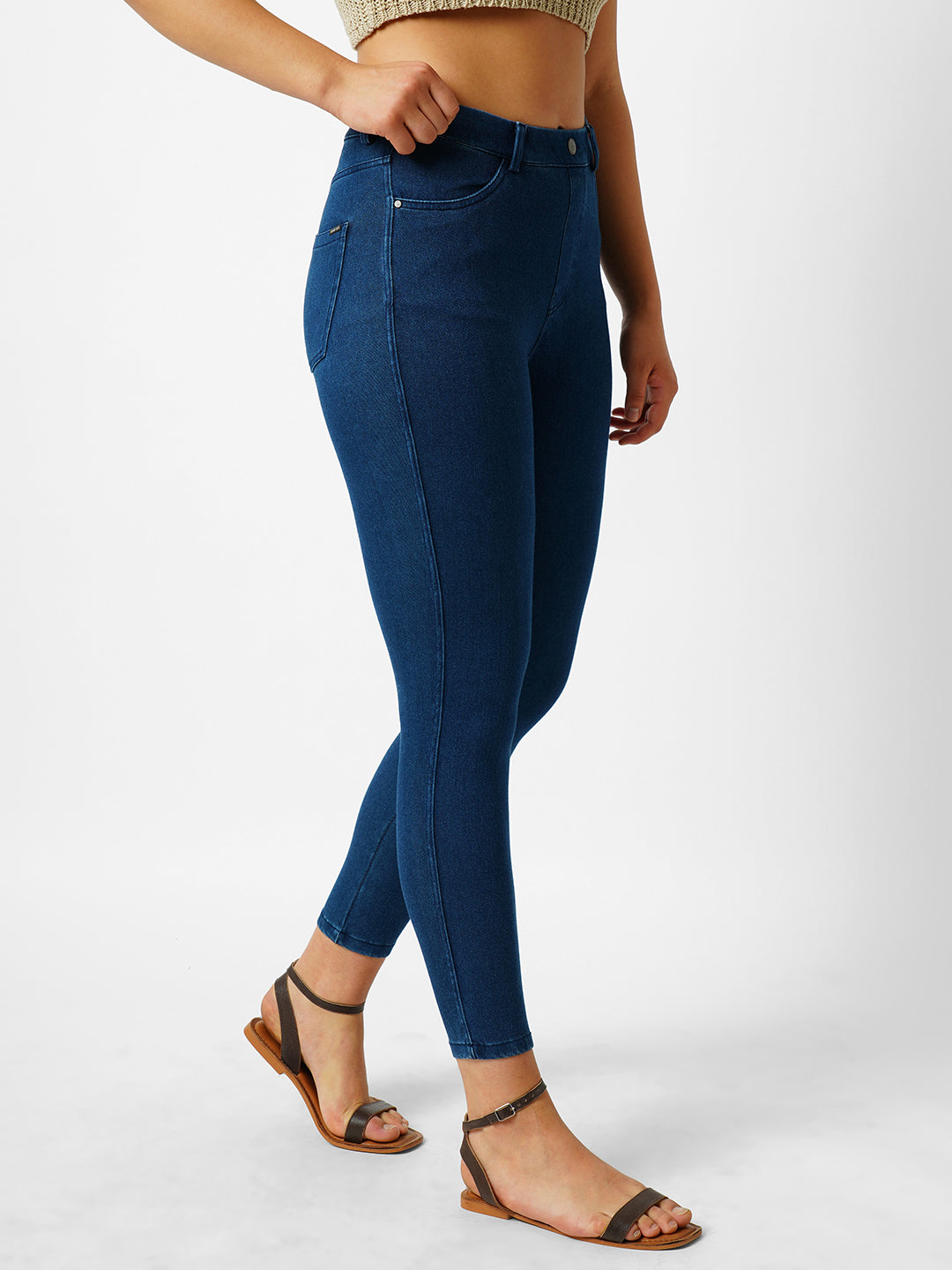Women Blue Jeggings