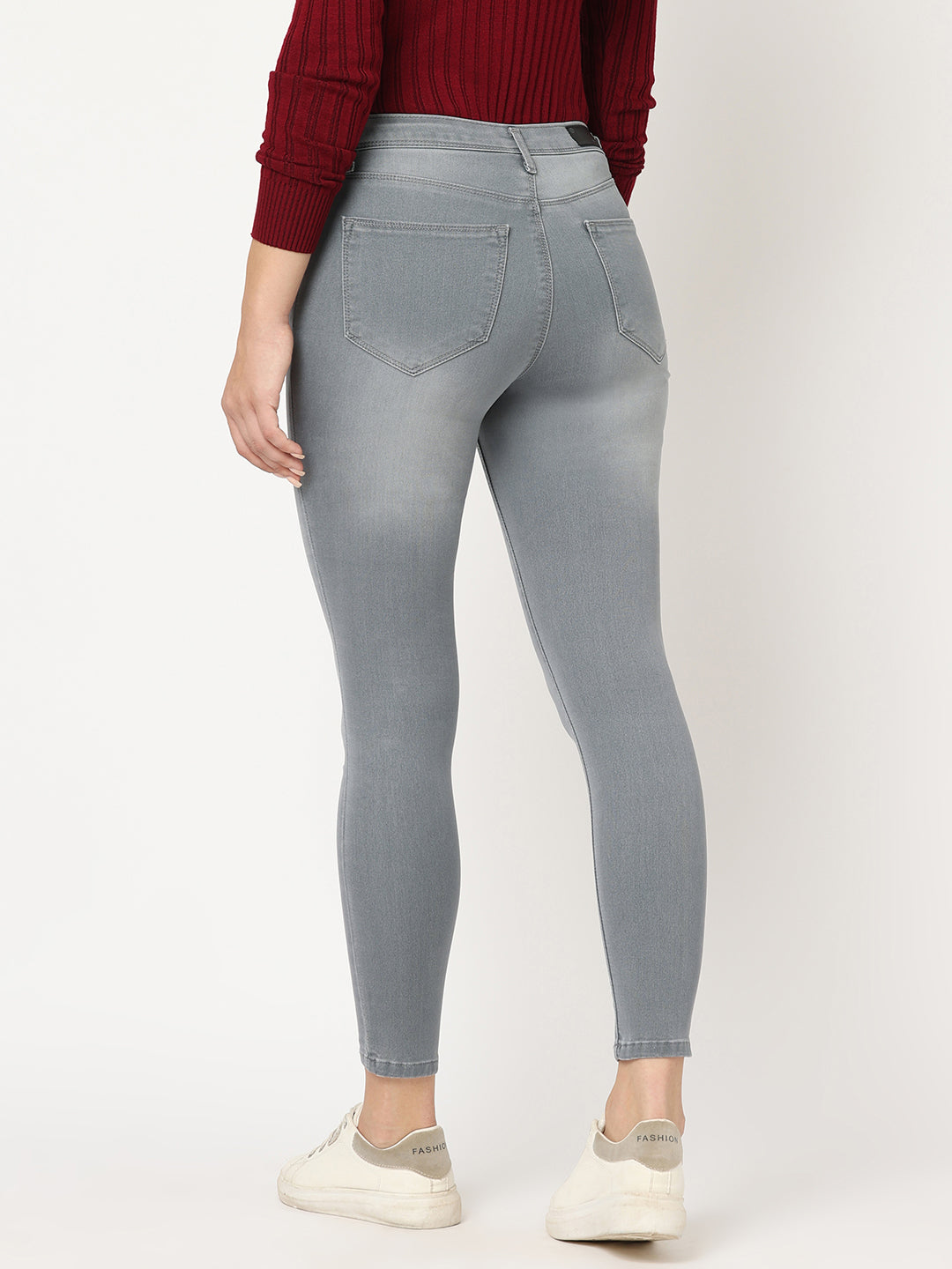 Highrise Skinny Grey Jeans