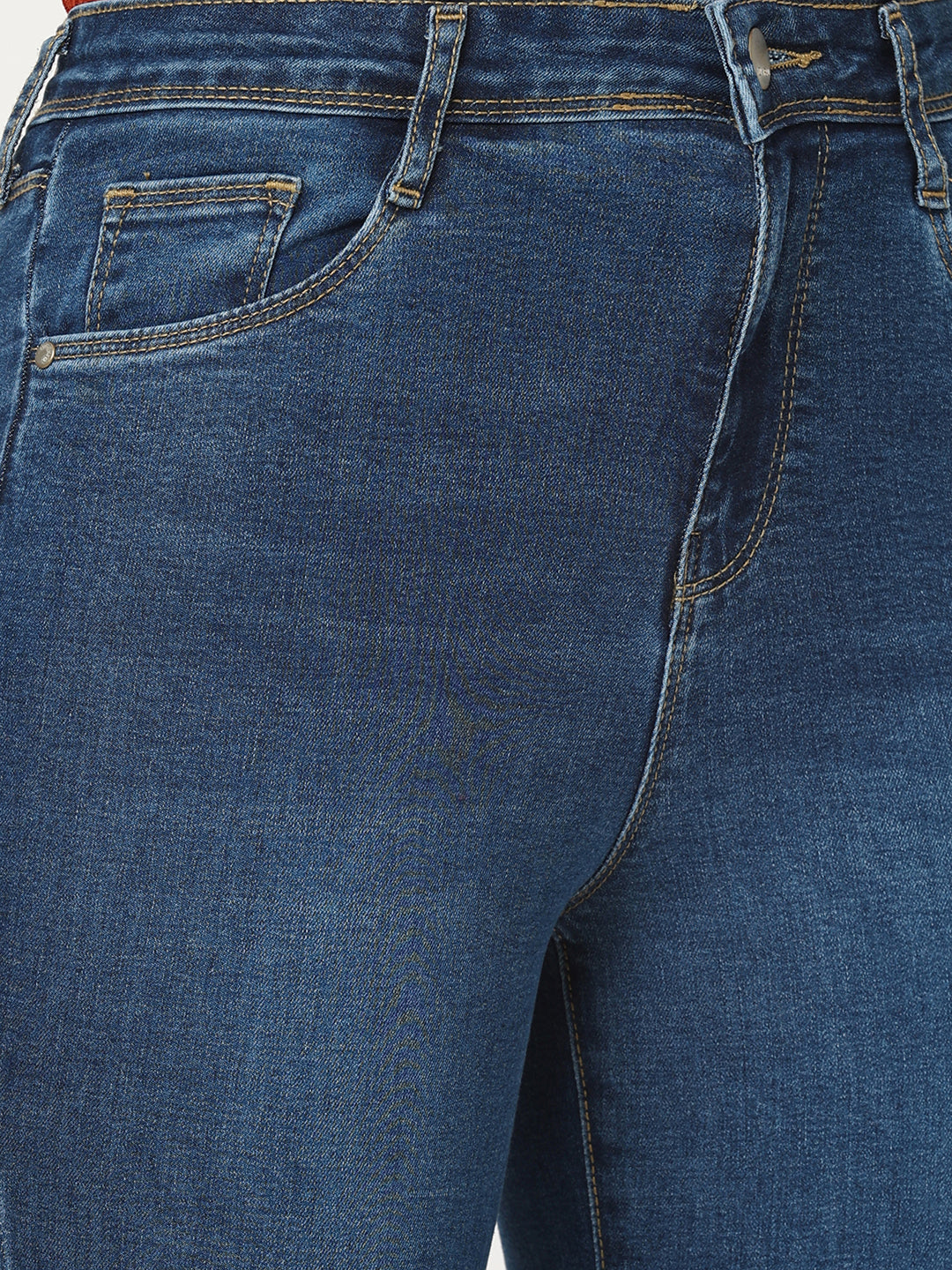 Women Blue High-Rise Flare Jeans