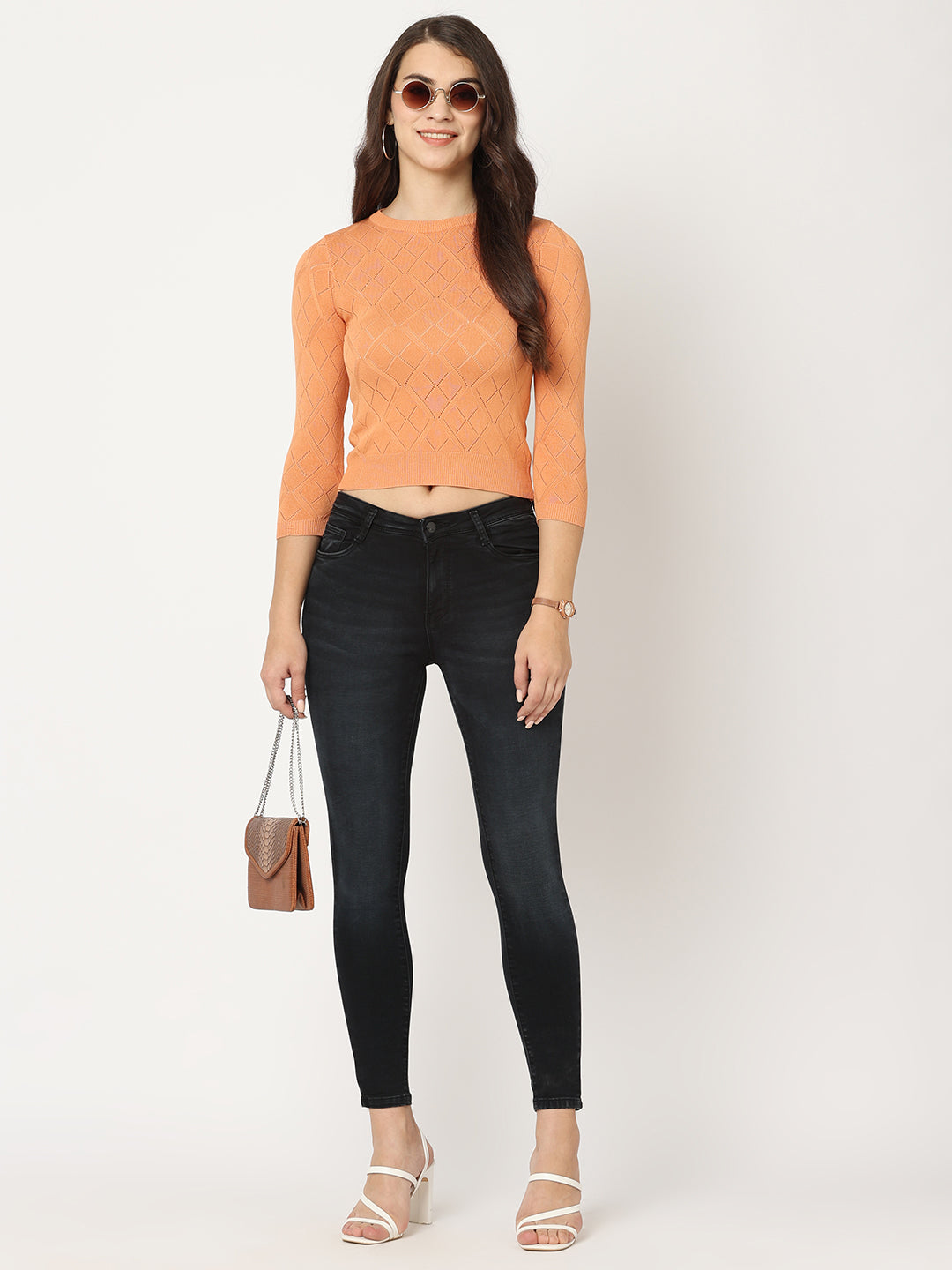 Women Carbon Black High-Rise Skinny Jeans