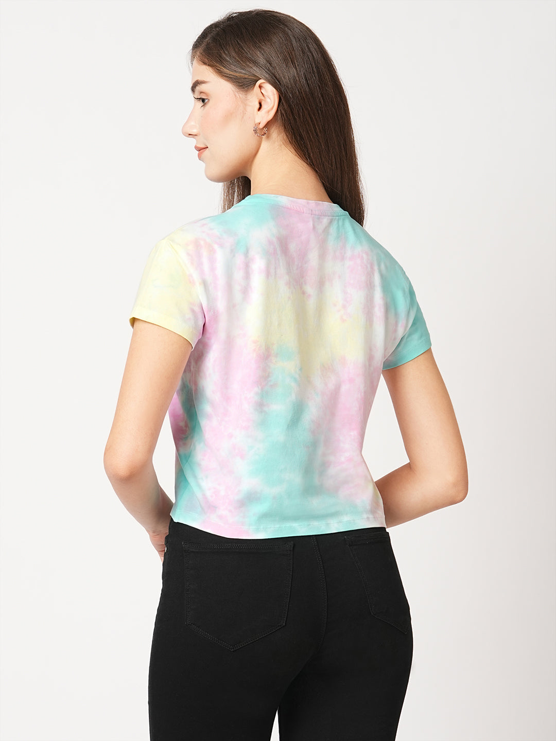 Women Multi Tie & Dye Graphic Slim Tees