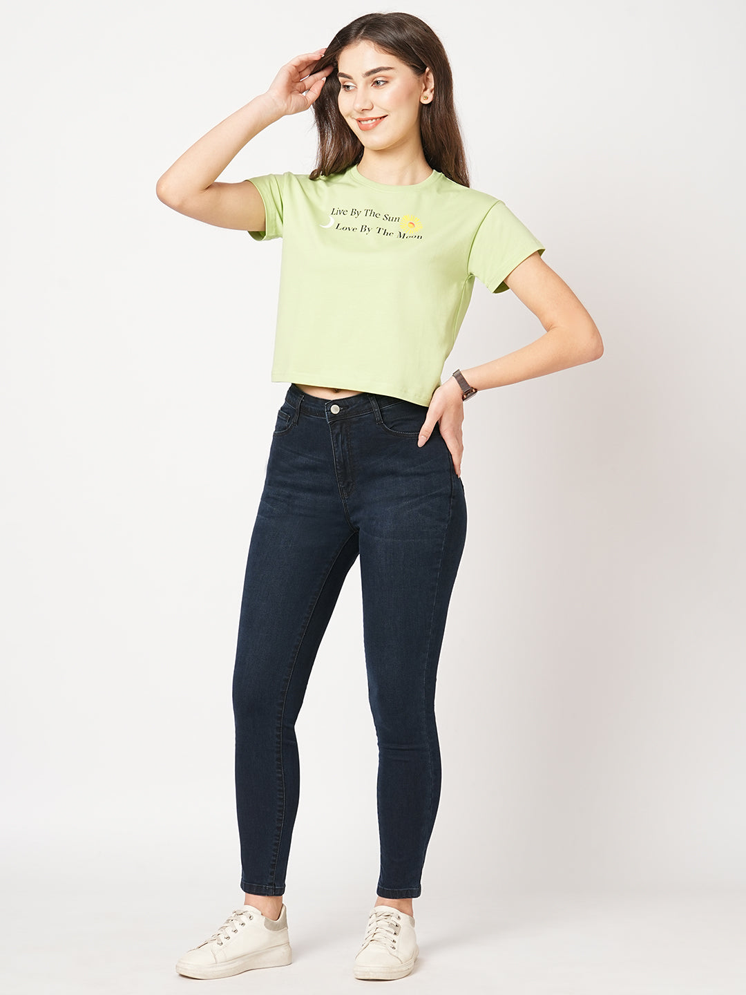 Women Carbon Black High-Rise Skinny Jeans