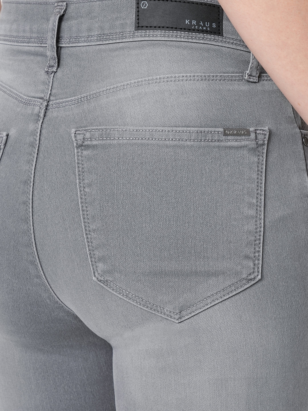 Women Grey High-Rise Skinny Jeans