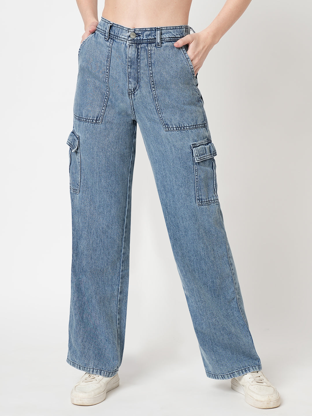 Women Blue Cargo