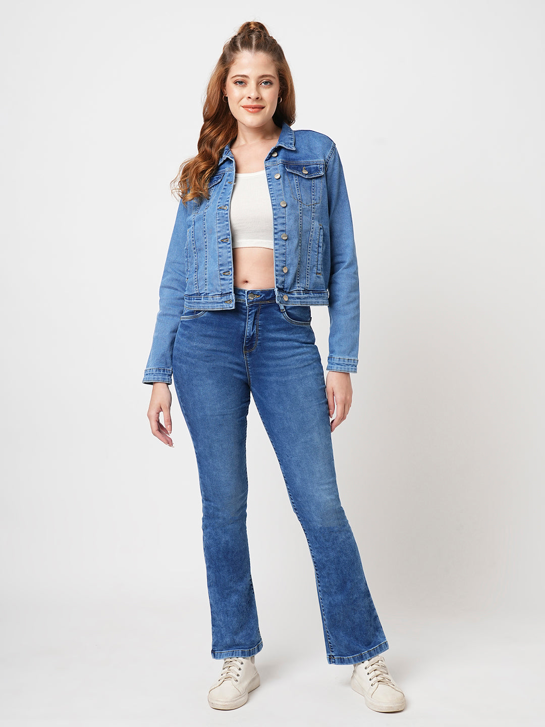 Women Blue Denim Jacket