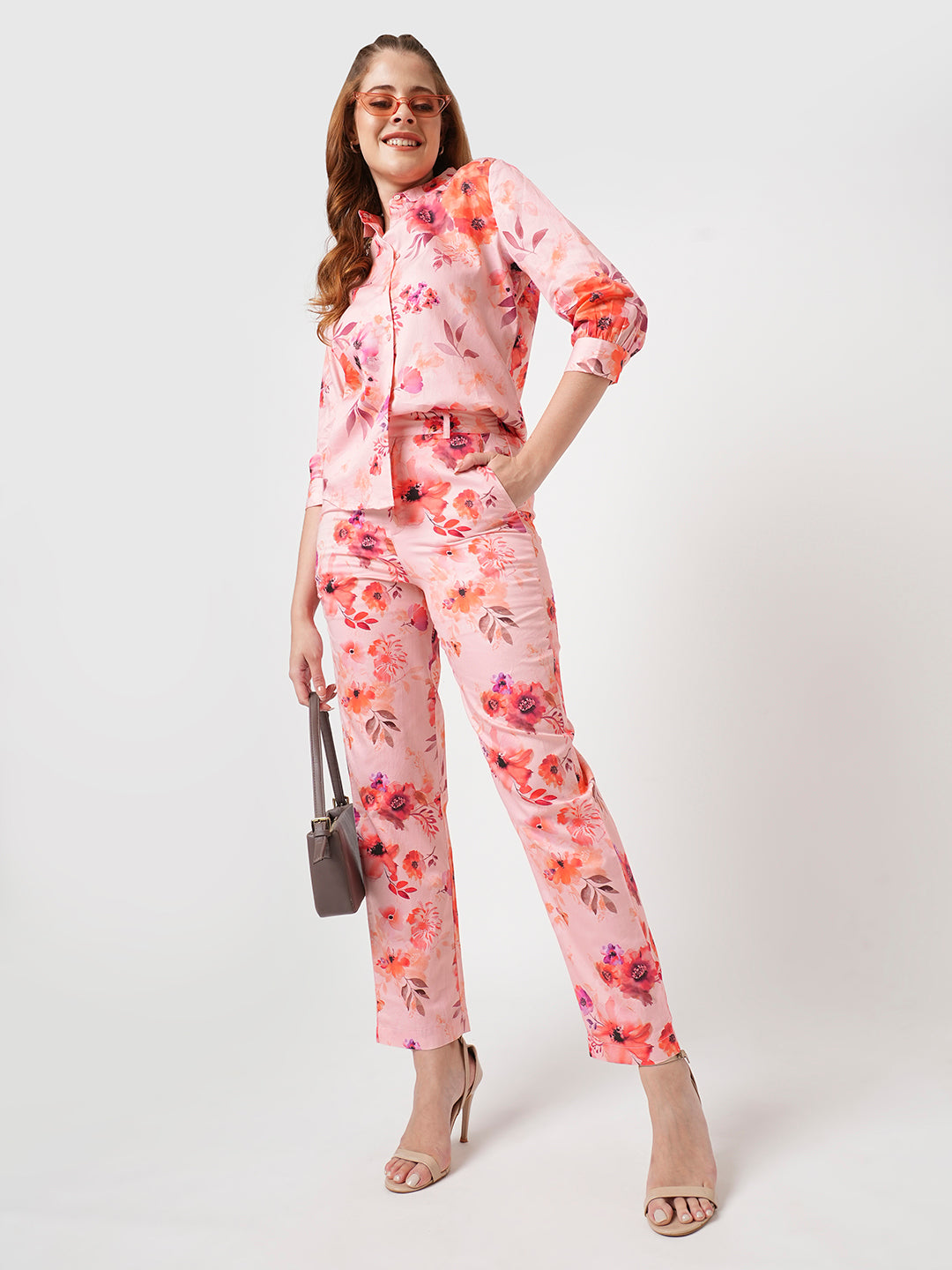 Women Soft Peach Relax Straight Fit Jeans