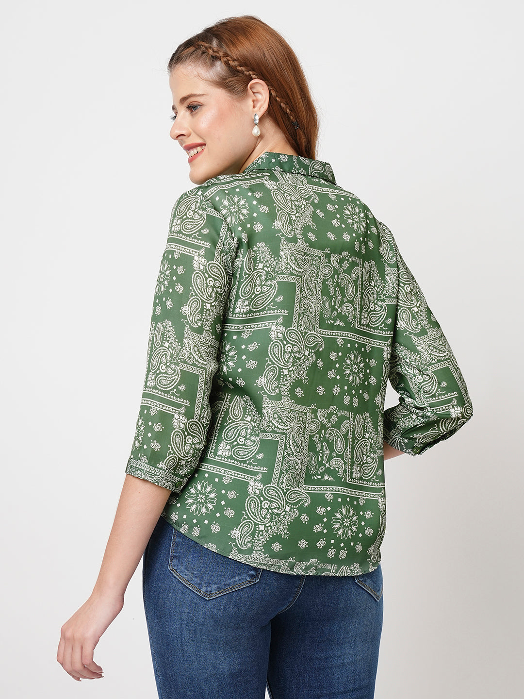 Women Bandana Printed Shirt