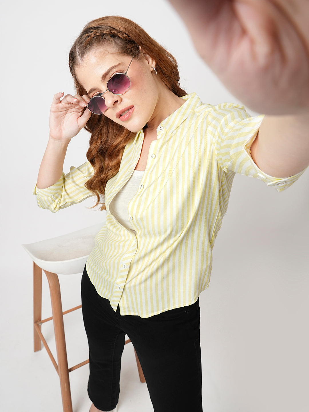 Women Striped Shirt