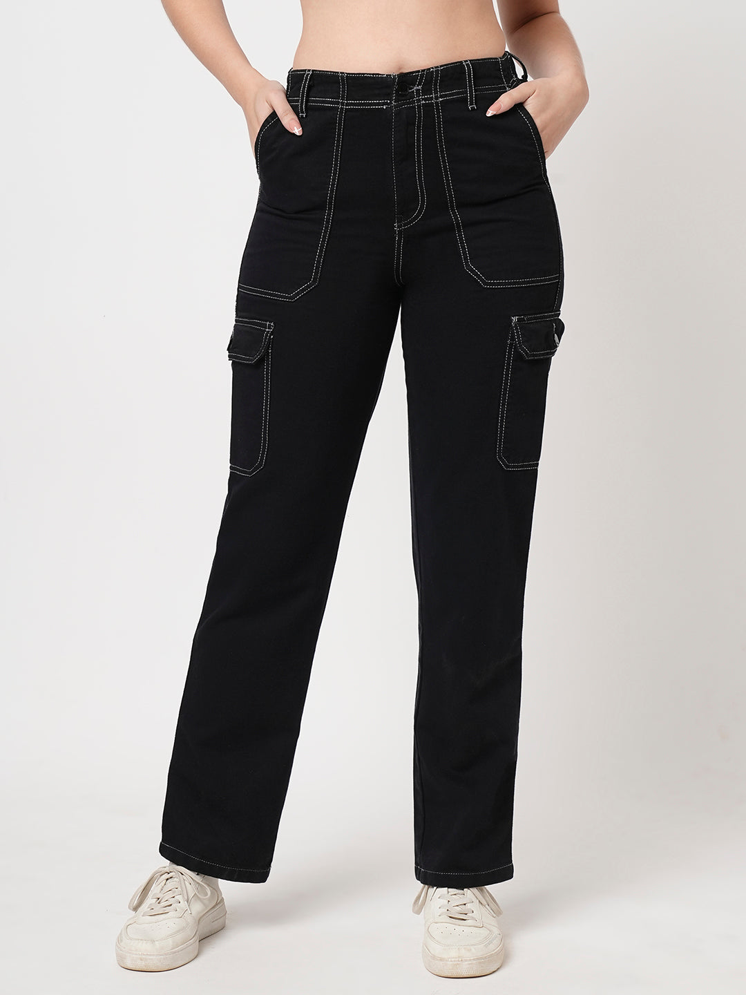 Women Black Cargo