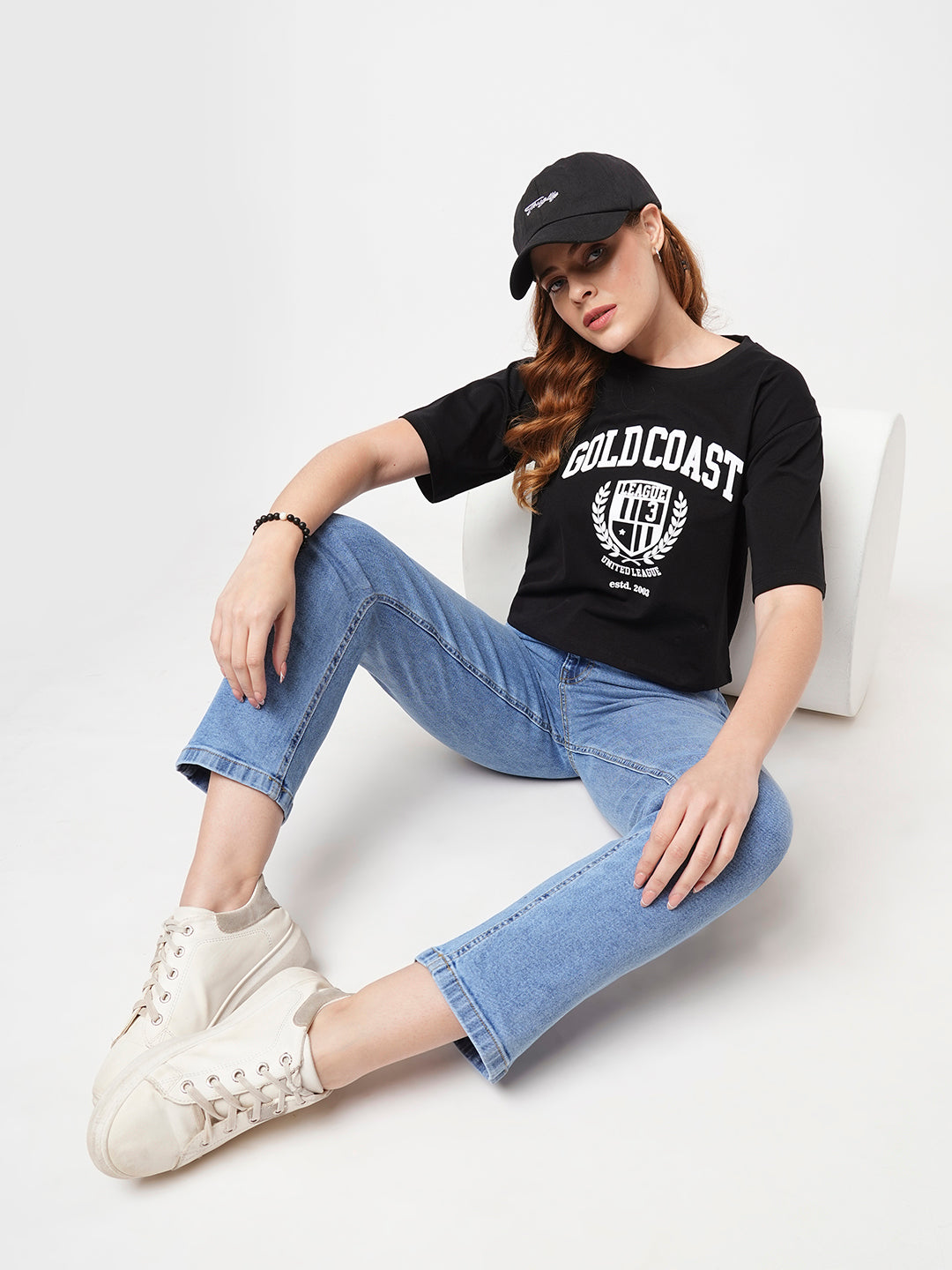 Women Blue High-Rise Relax Straight Fit Jeans