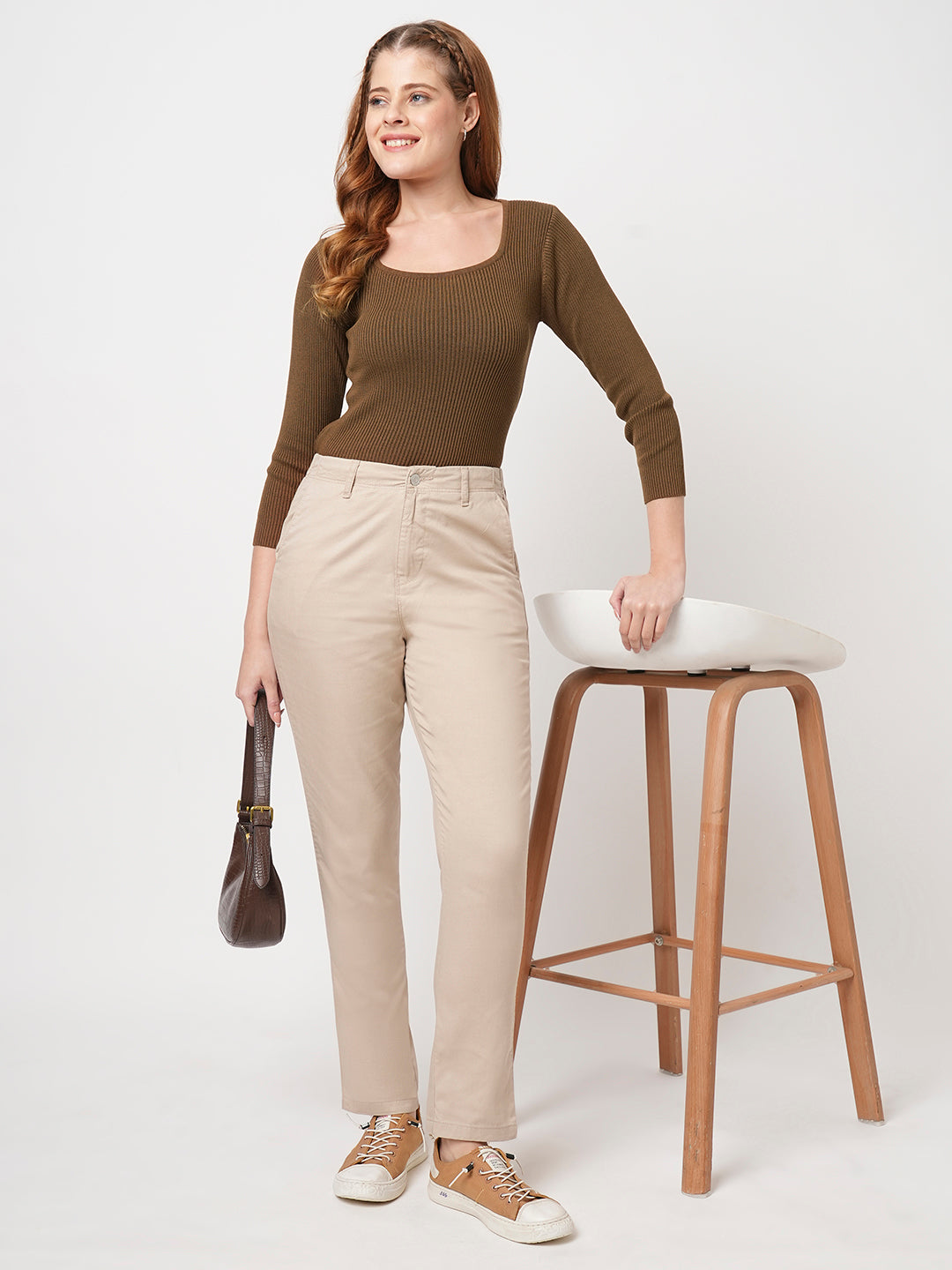 Women Ribbed T-Shirt