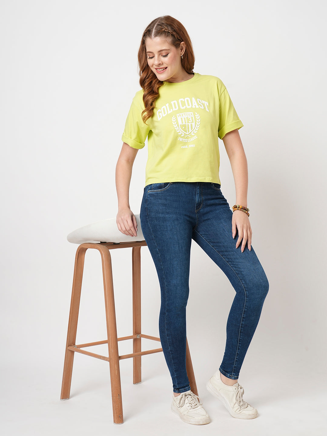 Women Blue High-Rise Skinny Jeans