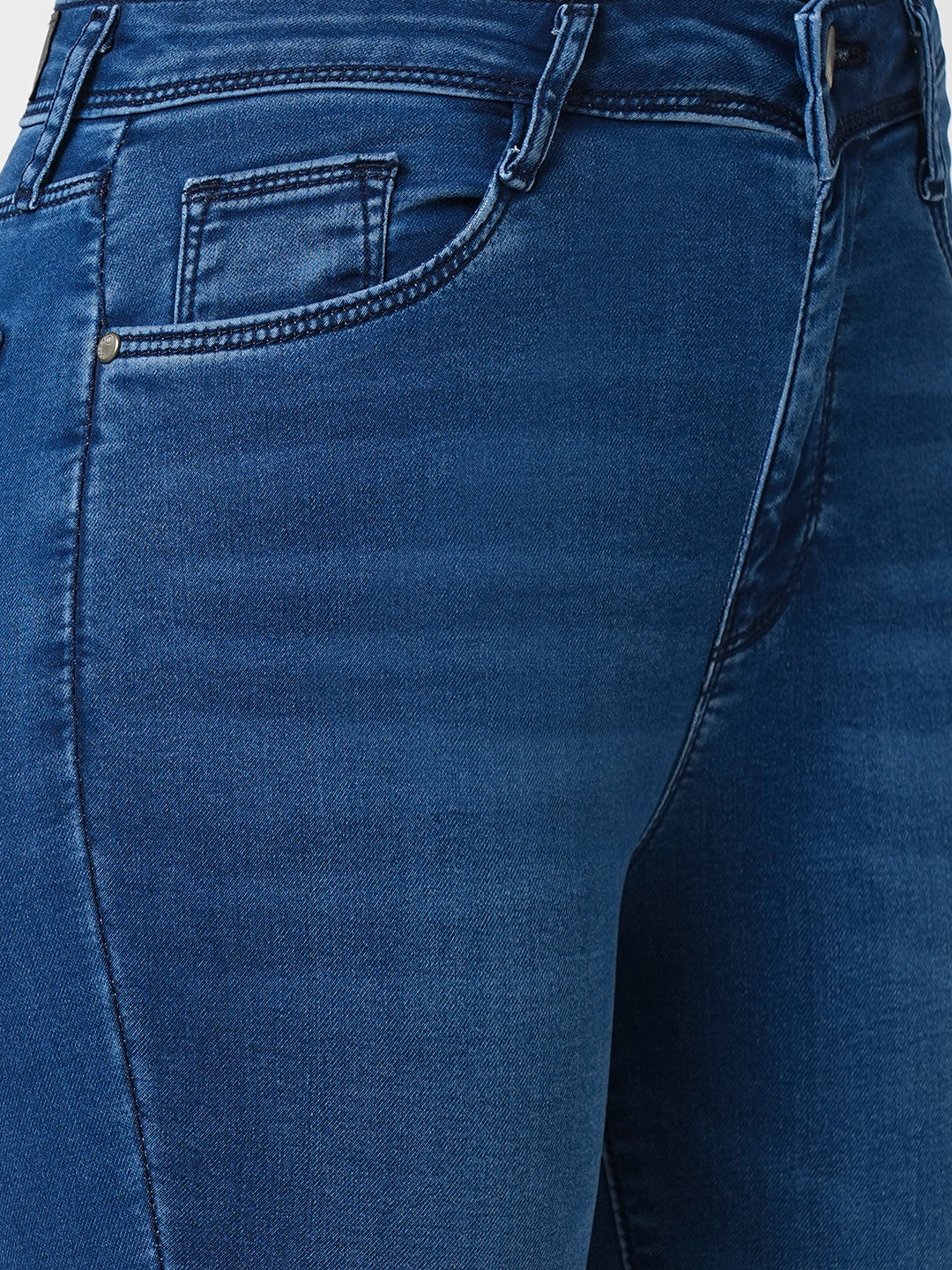 Women Blue High-Rise Skinny Jeans