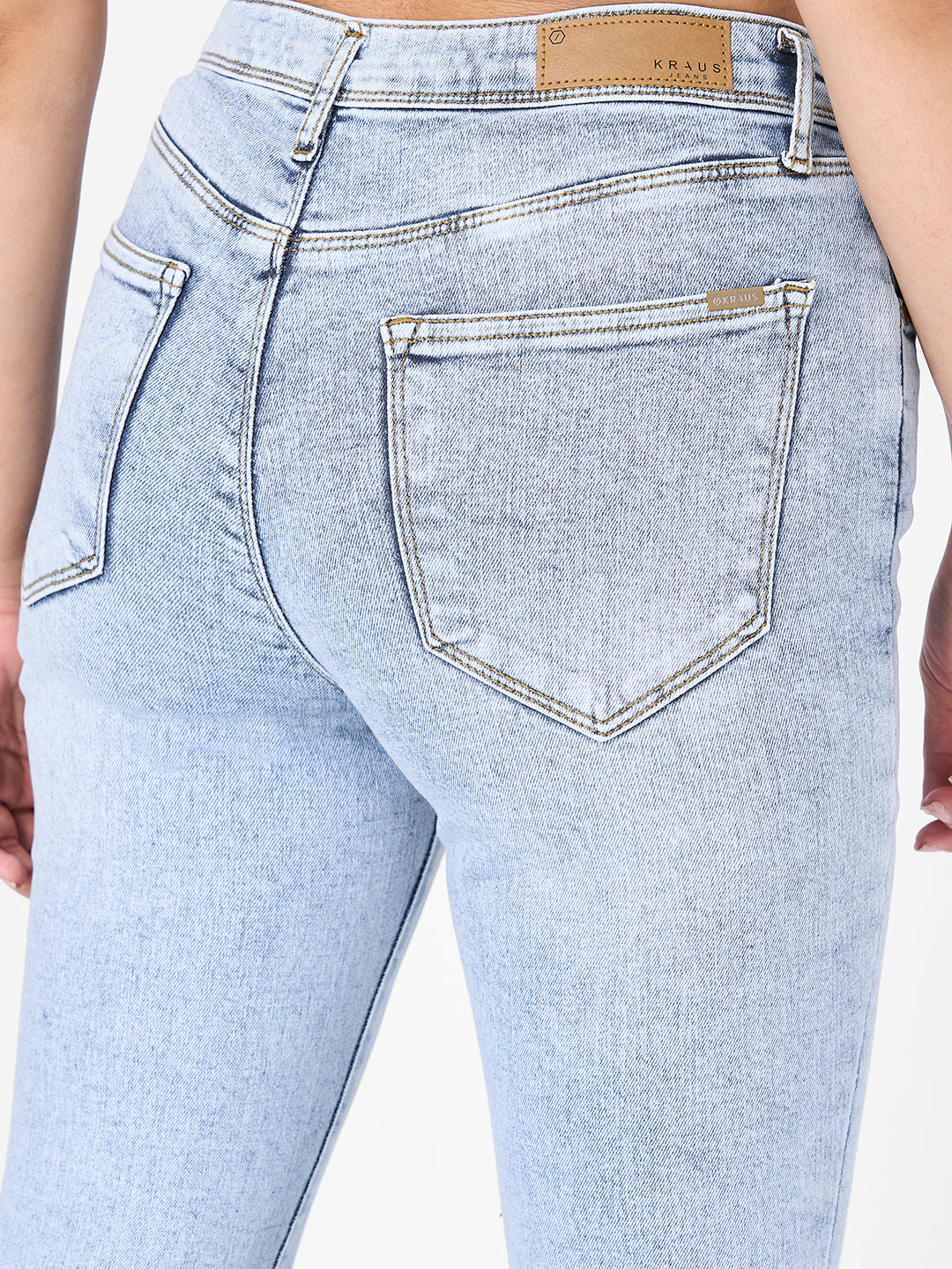 Women Light Blue High-Rise Skinny Jeans
