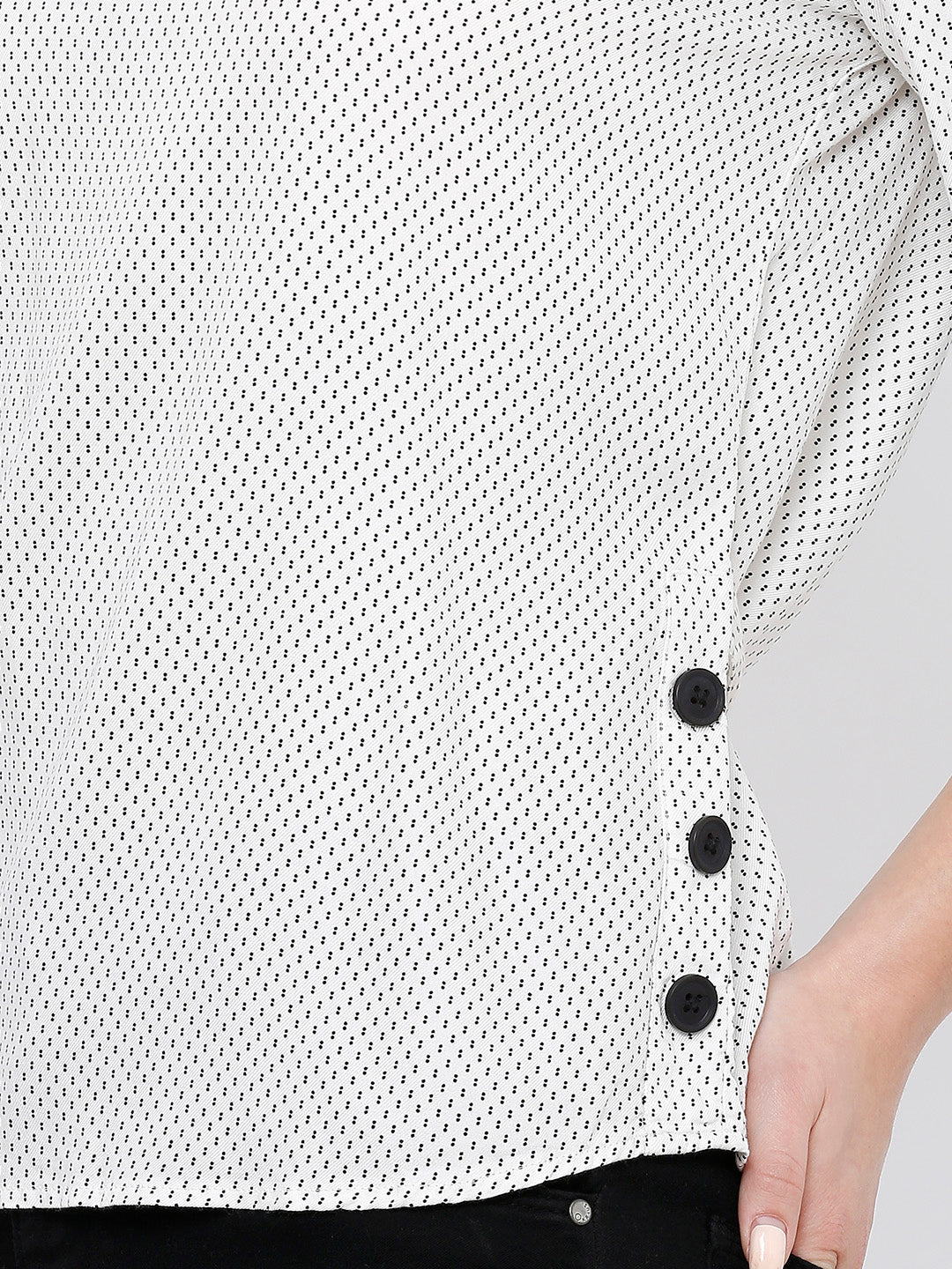 Women Off White Top