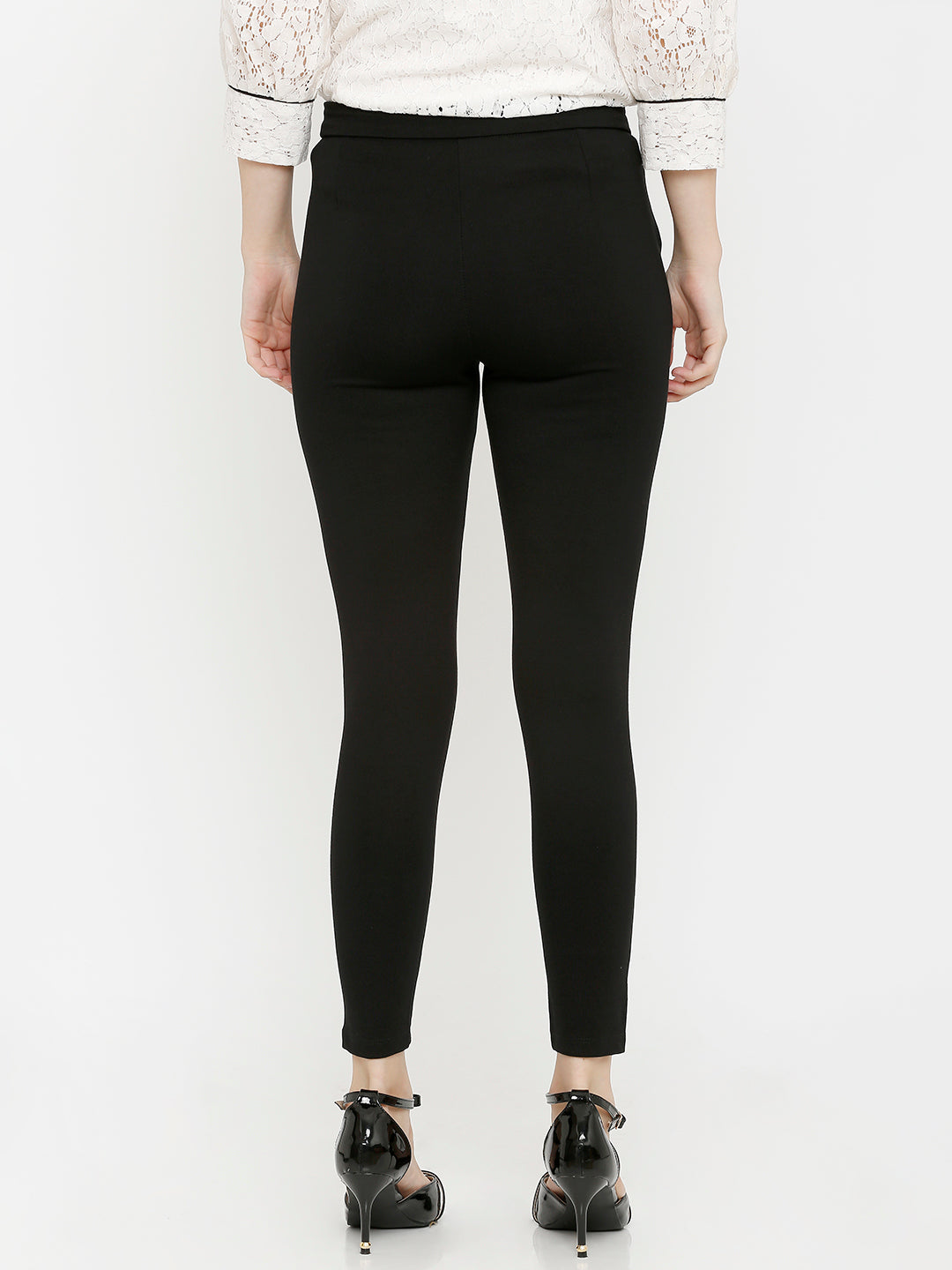 Black Slim Fit Treggings