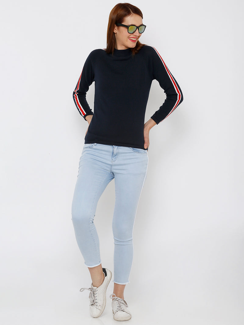 K4050 Mid Rise Skinny Crop Length Jeans