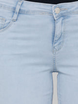 K4050 Mid Rise Skinny Crop Length Jeans