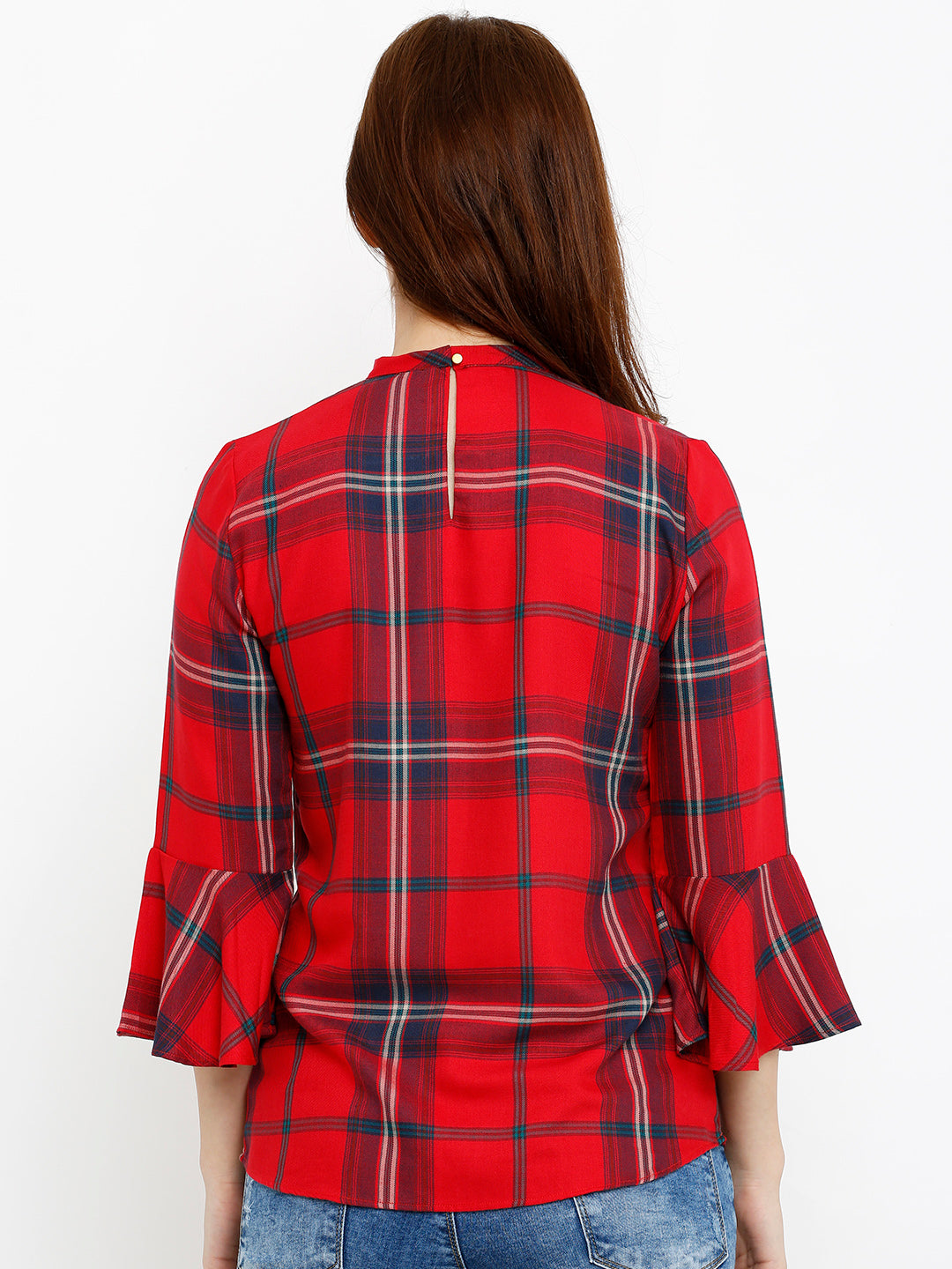 Women Red Slim Top