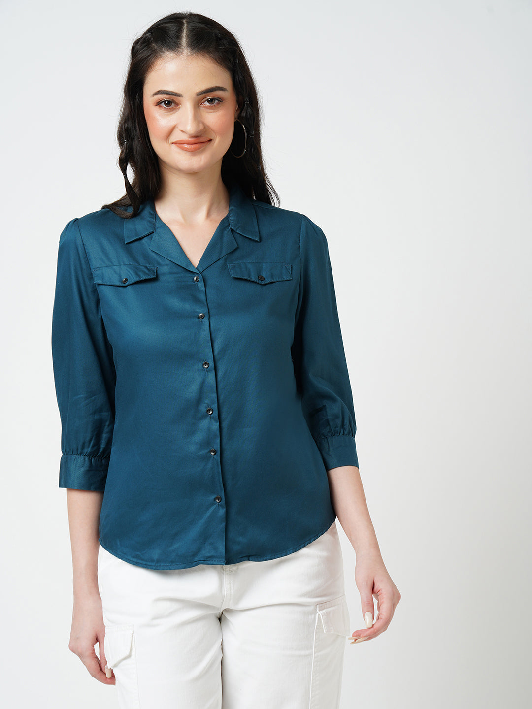 Women Teal Shirt