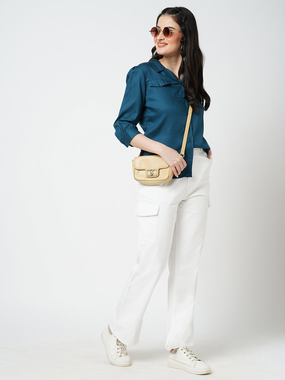 Women Teal Shirt