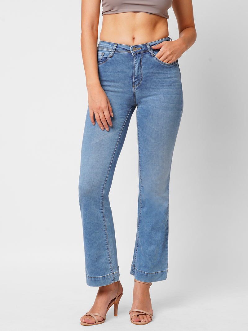 K5094 High Rise Mini Flare Jeans