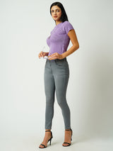 Women Grey High Rise Skinny Jeans