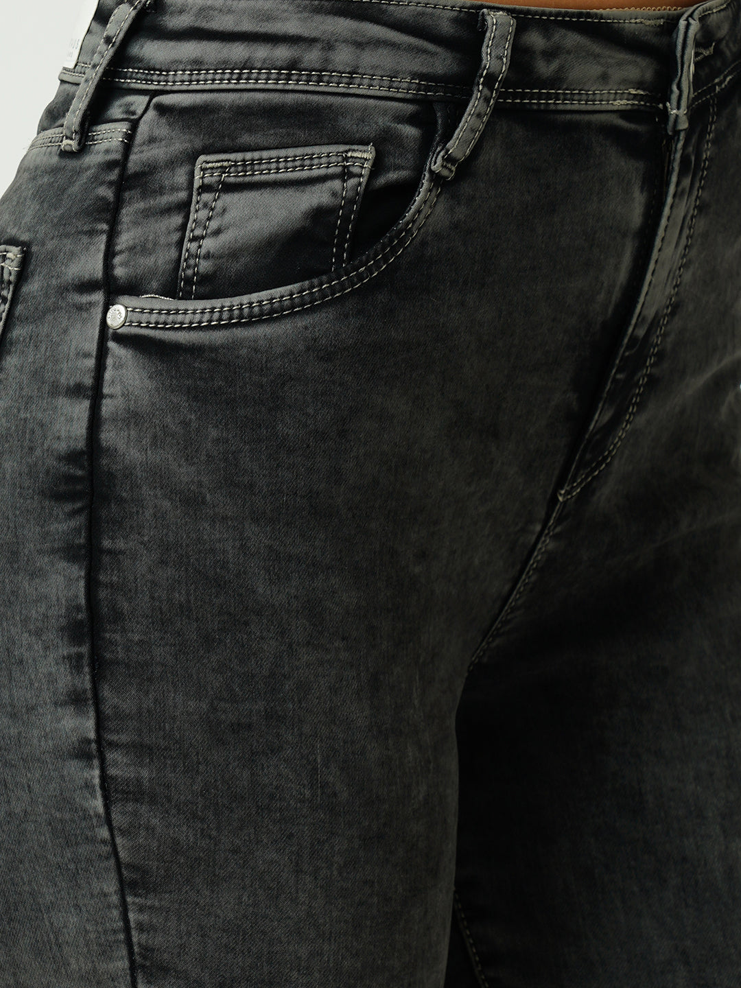 Women Grey Mid-Rise Skinny Jeans