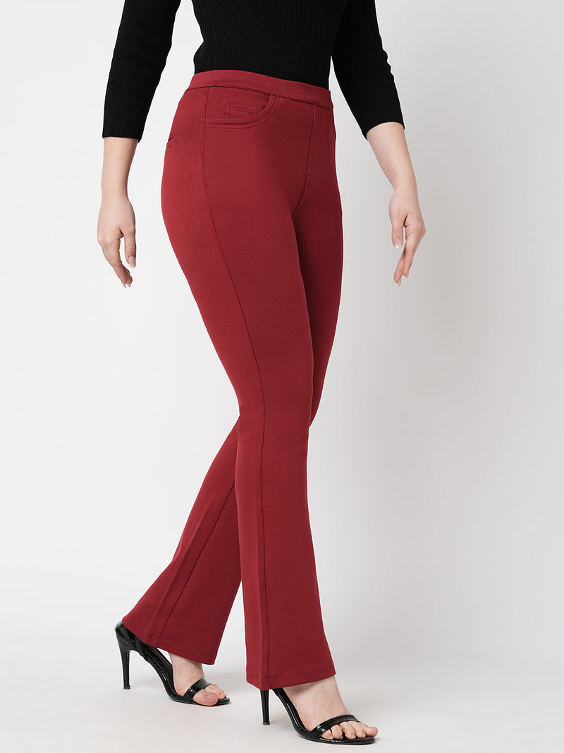 High Rise Mini Flare Treggings