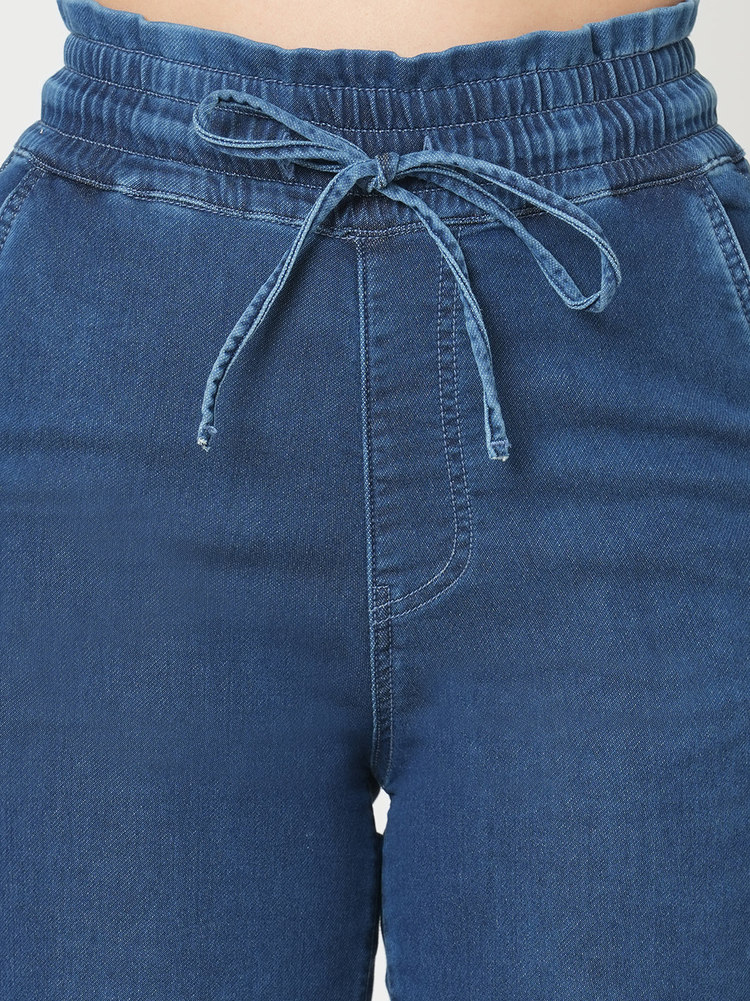Women Blue High-Rise Jogger