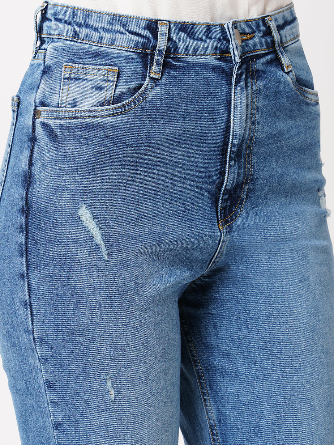 Women High-Rise Relaxed Straight Fit Jeans