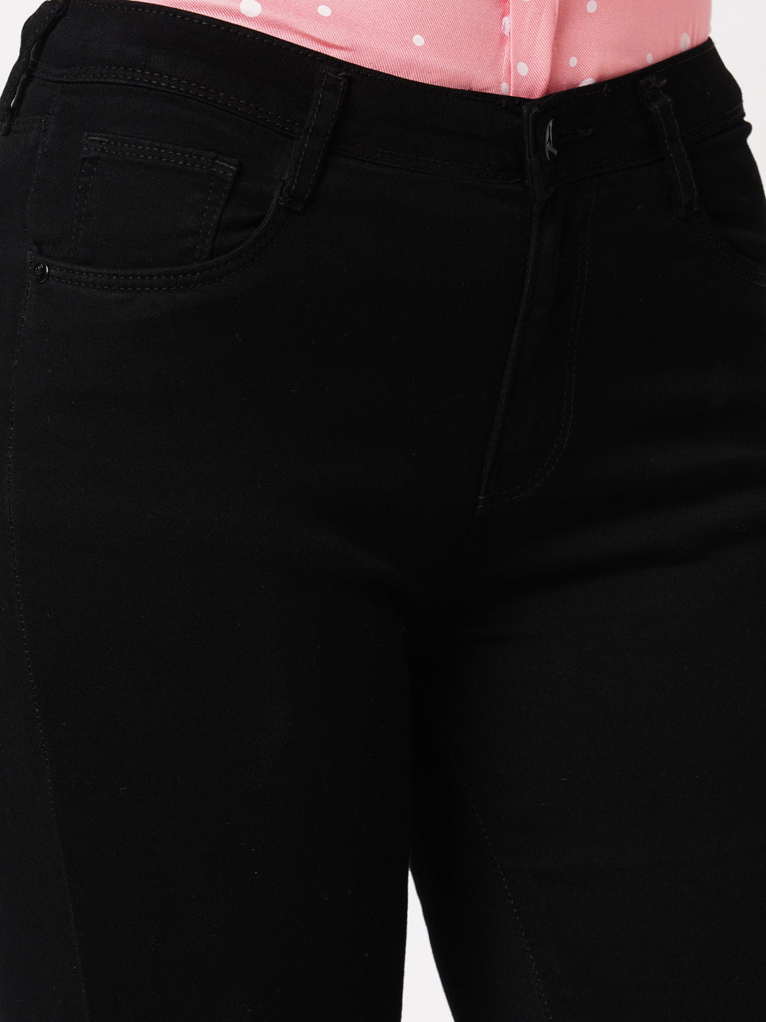 Women Black High-Rise Skinny Jeans