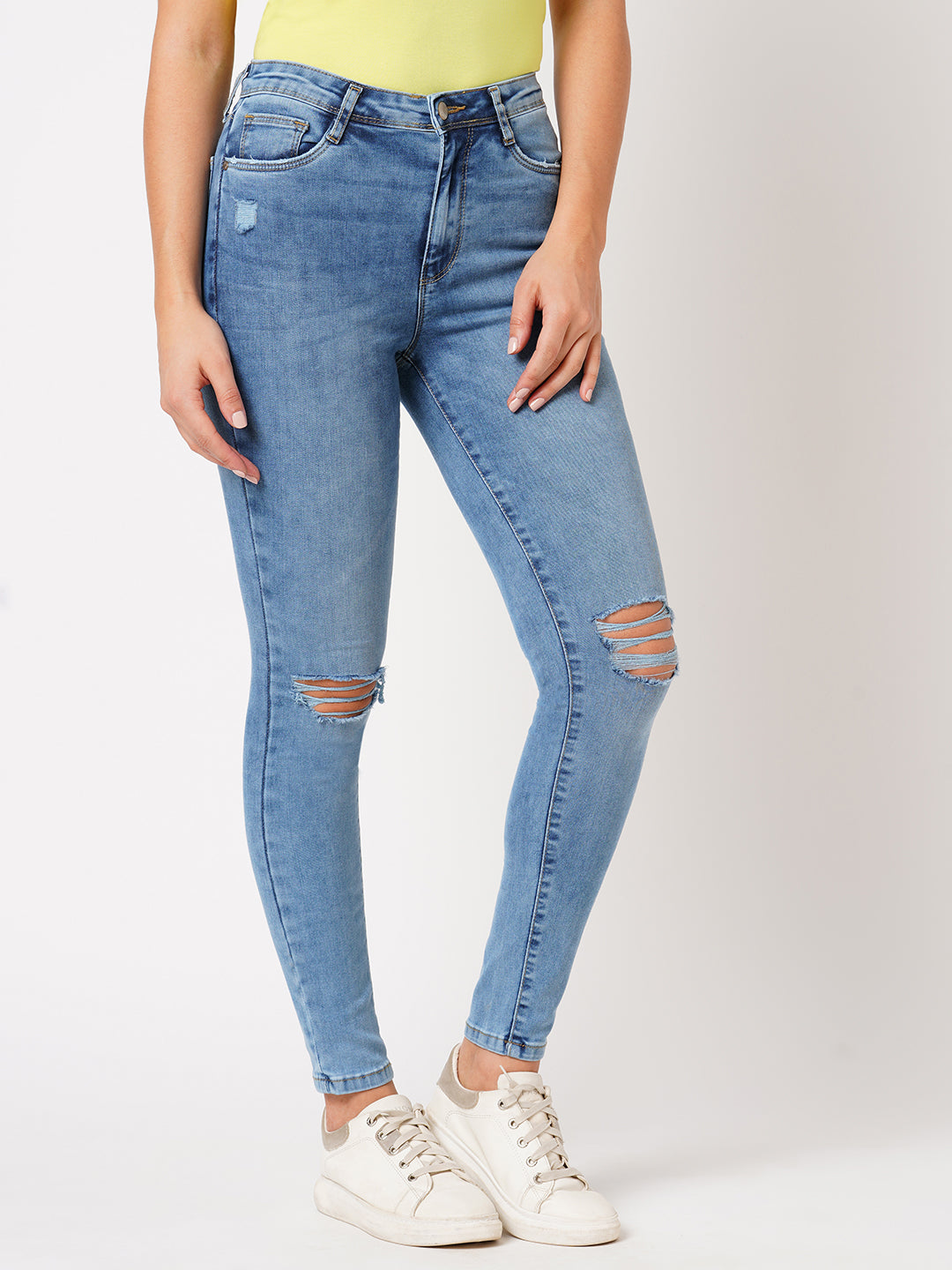 Women Blue Sky High-Rise Skinny Jeans