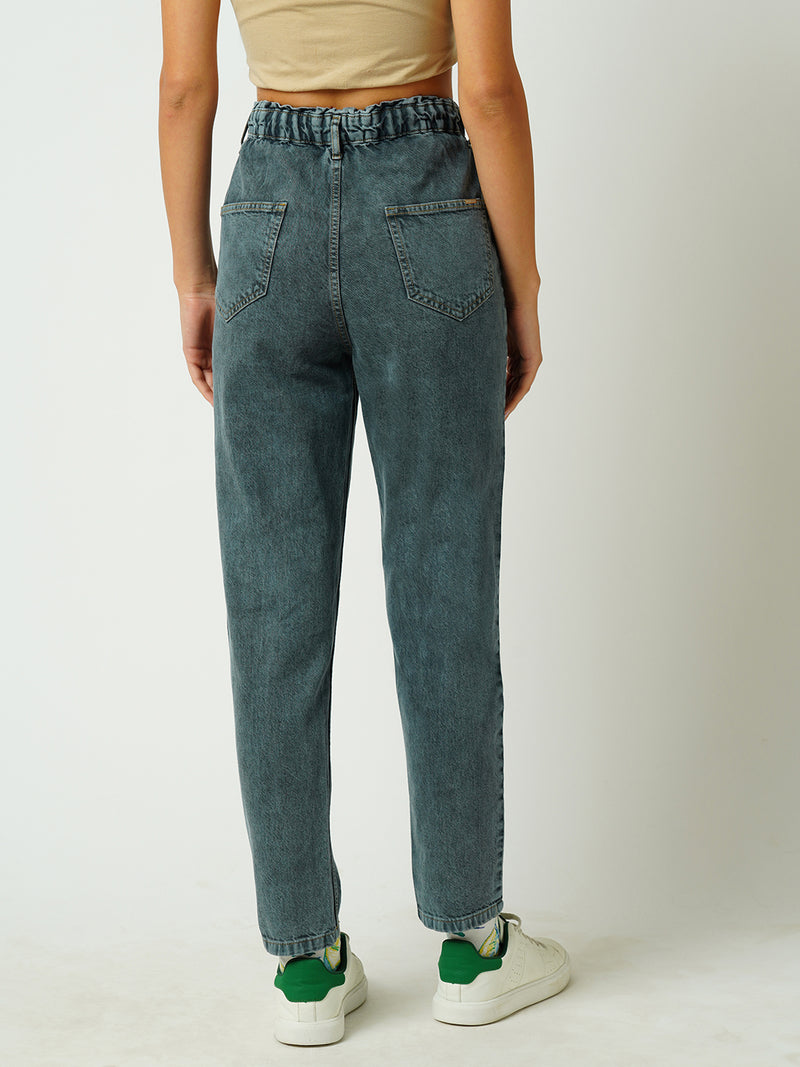 Women Grey High Rise Baggy Fit Jeans