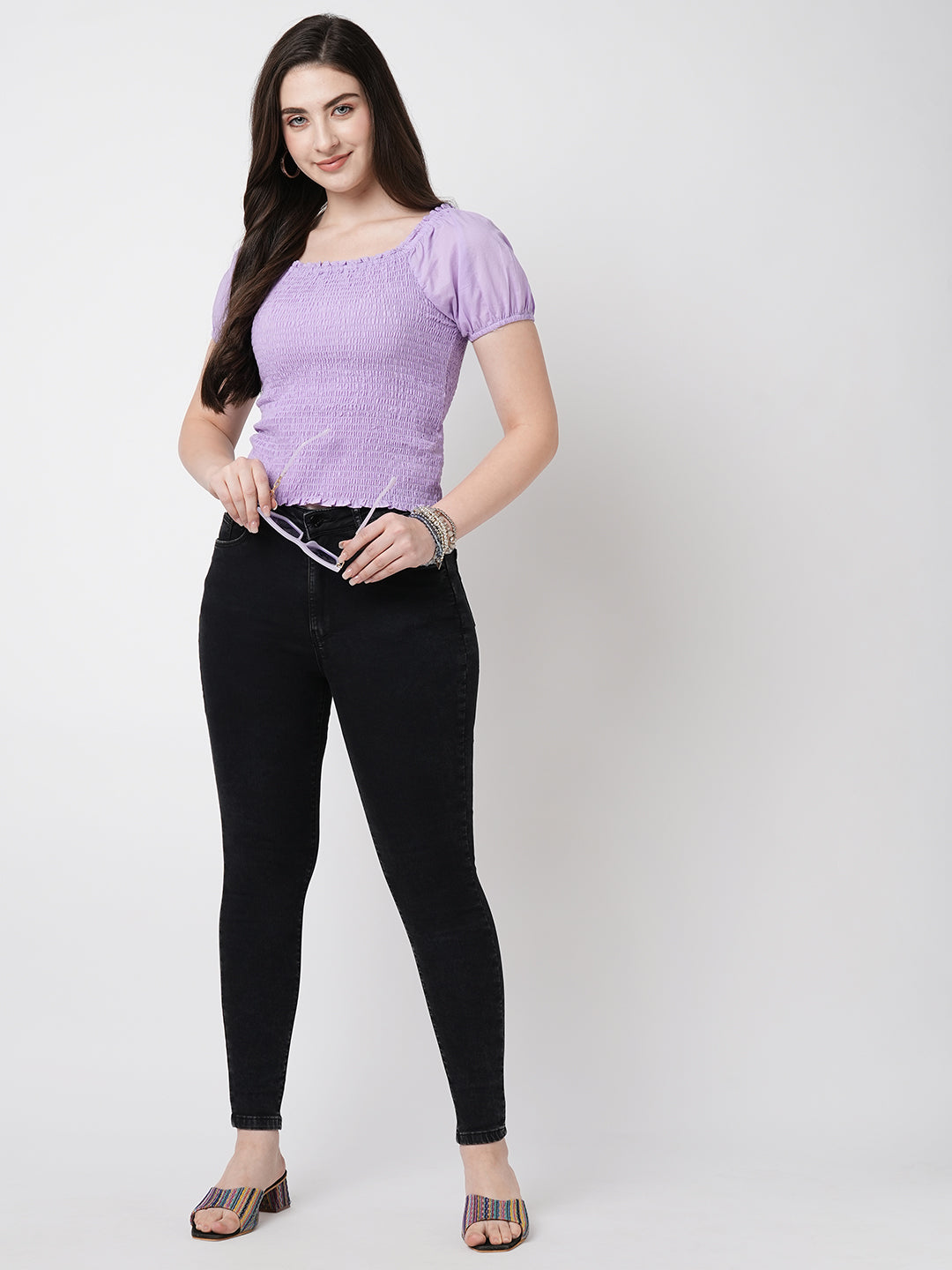 Women Carbon Black Sky High Skinny Jeans