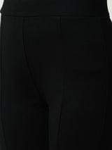 Women Black High Rise Flared Treggings