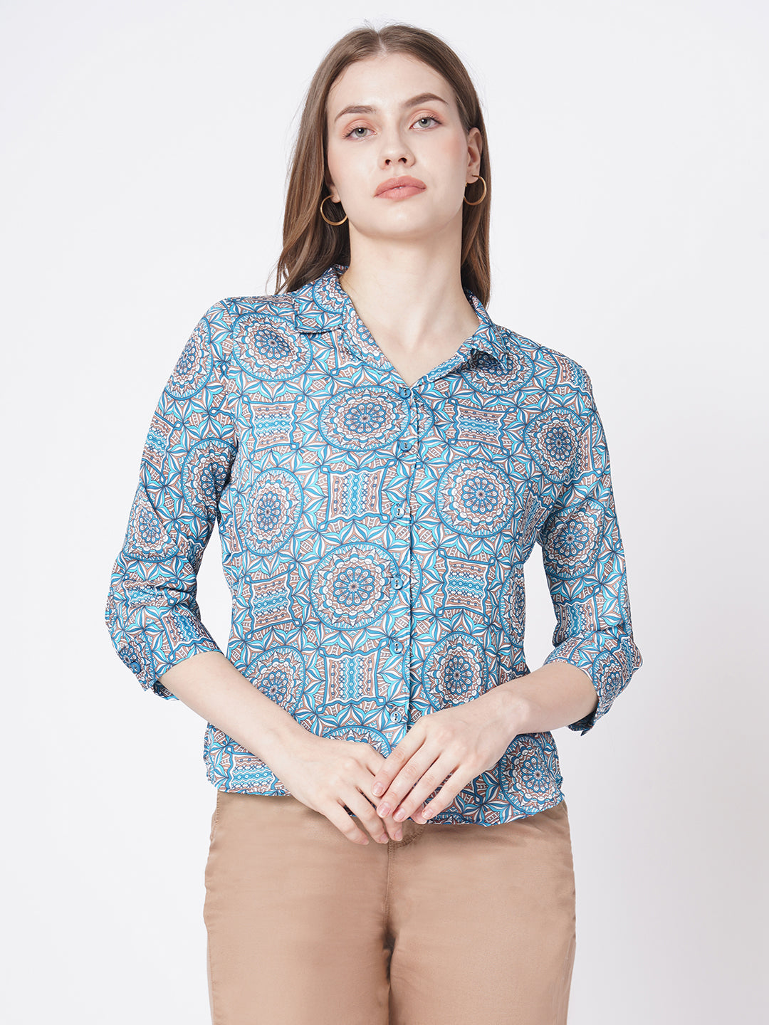 Women Kaleidoscope Printed Shirt