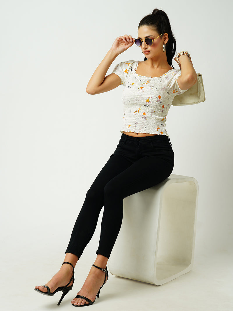 Women Black High Rise Slimming Skinny Jeans