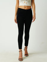 Women Black High Rise Slimming Skinny Jeans
