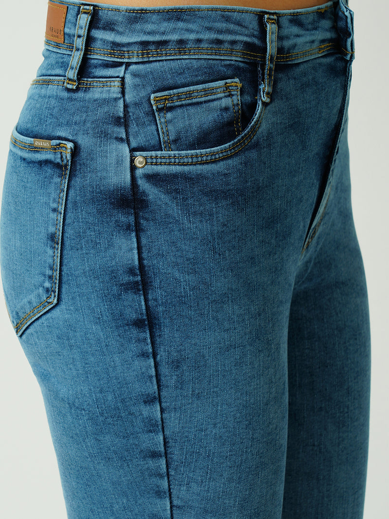 Women Blue Sky High Rise Skinny Fit Jeans