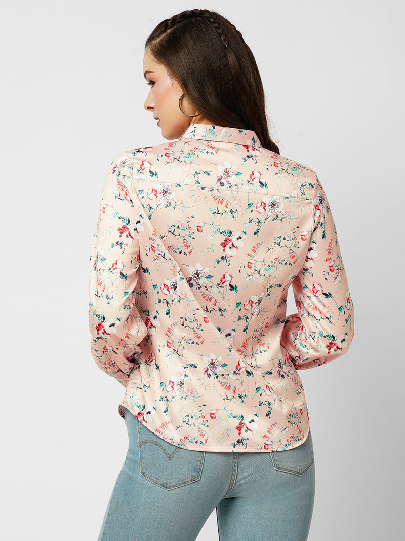 Women Floral Print Printed Full Length Shirts