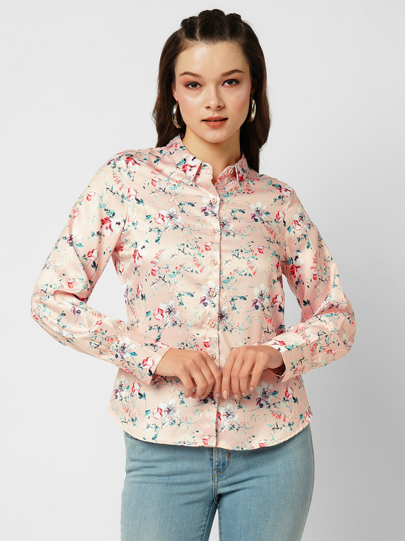 Women Floral Print Printed Full Length Shirts