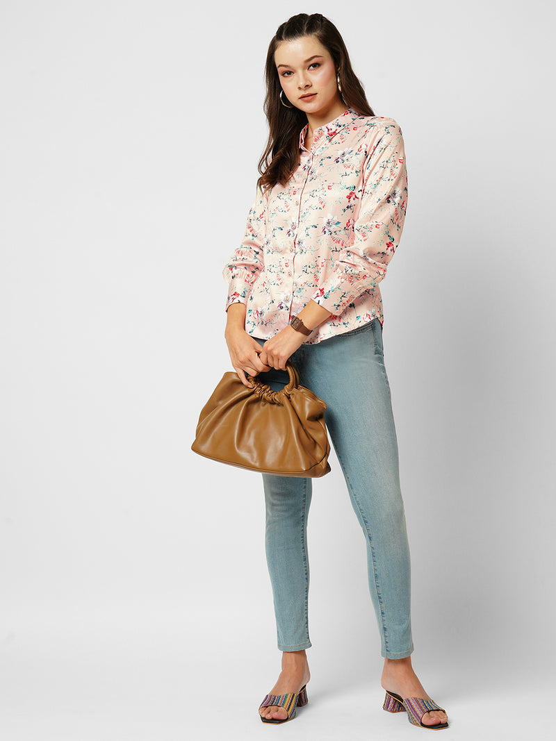 Women Floral Print Printed Full Length Shirts