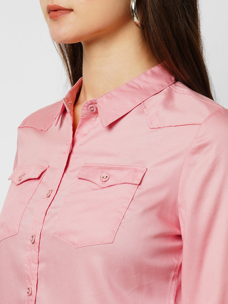 Women Blush Pink Shirts