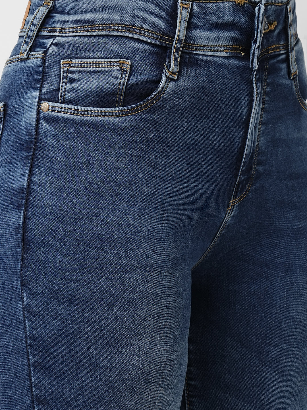 Women Blue High-Rise Flare Jeans
