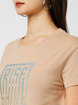 Women Beige T-Shirts
