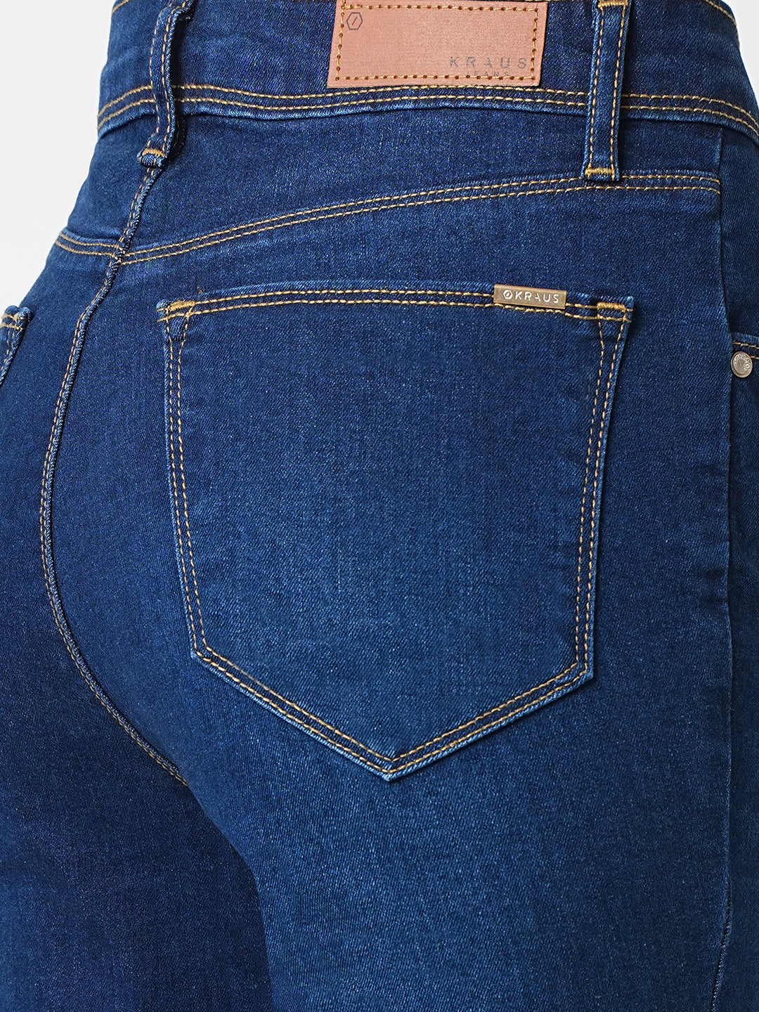 Women High-Rise Mini Flare Jeans