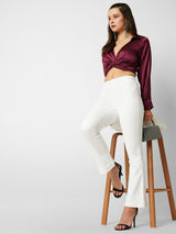 K5013 High Rise Flare Jeans