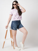 K4041 High Rise Slim Shorts